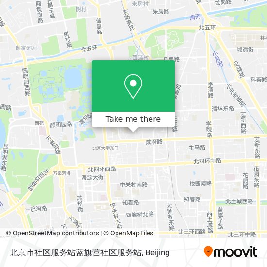 北京市社区服务站蓝旗营社区服务站 map