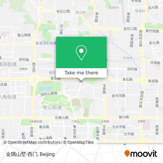 金隅山墅-西门 map