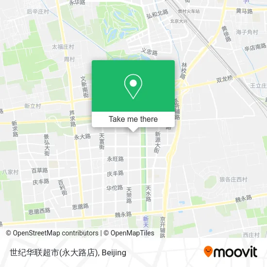 世纪华联超市(永大路店) map