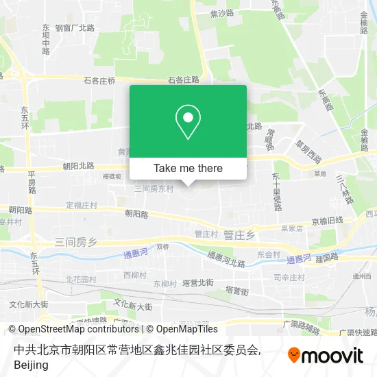中共北京市朝阳区常营地区鑫兆佳园社区委员会 map