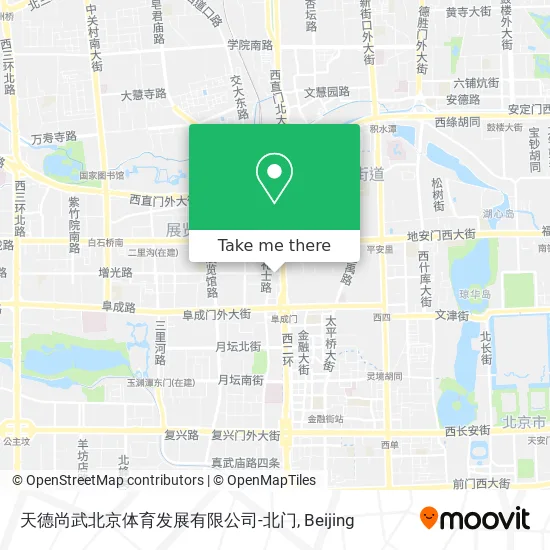 天德尚武北京体育发展有限公司-北门 map