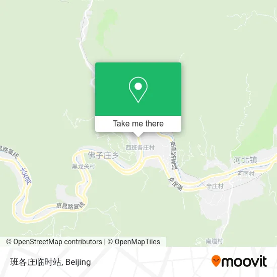 班各庄临时站 map