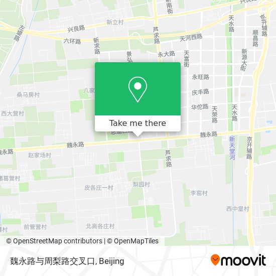 魏永路与周梨路交叉口 map