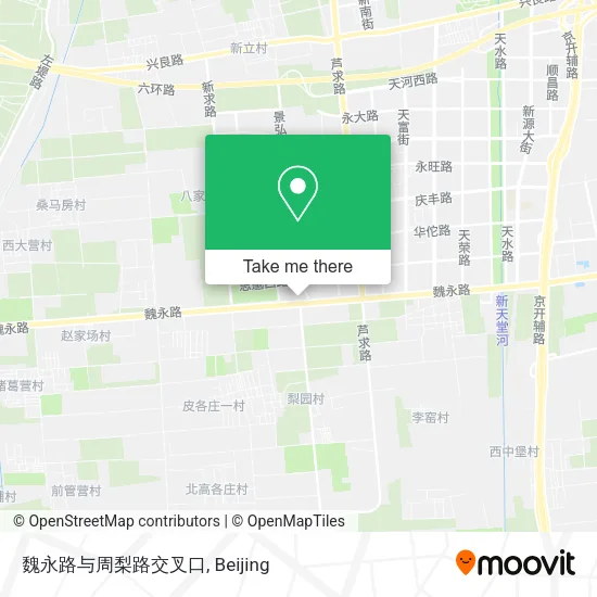 魏永路与周梨路交叉口 map