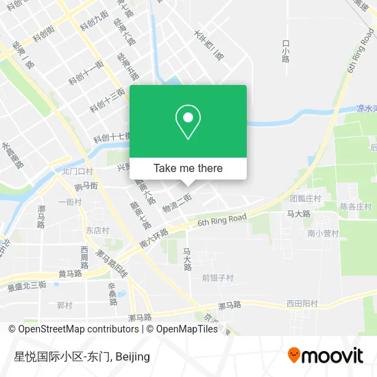 星悦国际小区-东门 map