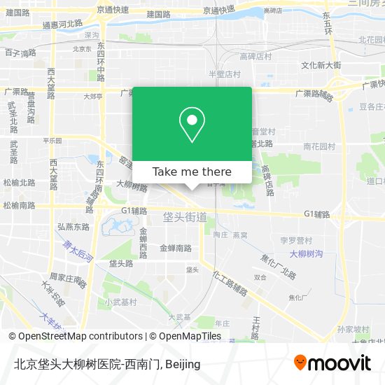 北京垡头大柳树医院-西南门 map