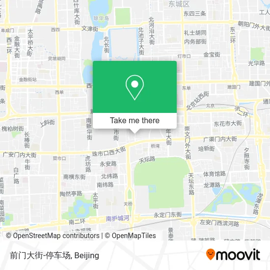 前门大街-停车场 map