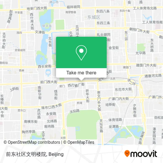 前东社区文明楼院 map