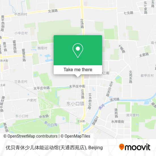 优贝青休少儿体能运动馆(天通西苑店) map