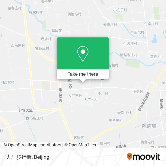 大厂步行街 map
