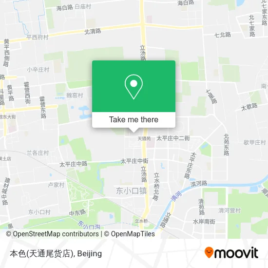 本色(天通尾货店) map