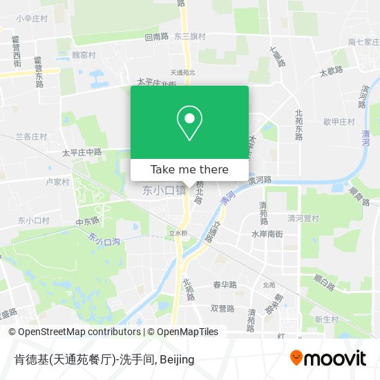 肯德基(天通苑餐厅)-洗手间 map