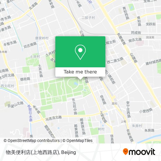 物美便利店(上地西路店) map