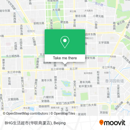 BHG生活超市(华联商厦店) map