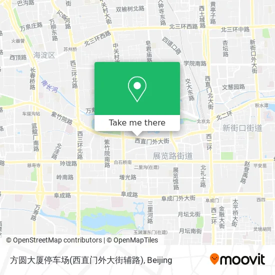 方圆大厦停车场(西直门外大街辅路) map