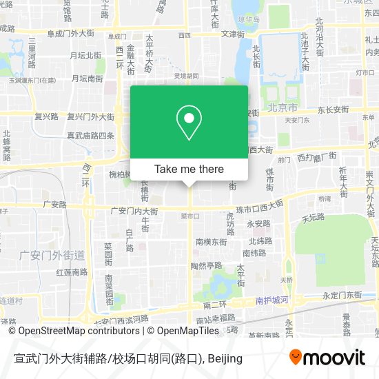 宣武门外大街辅路/校场口胡同(路口) map