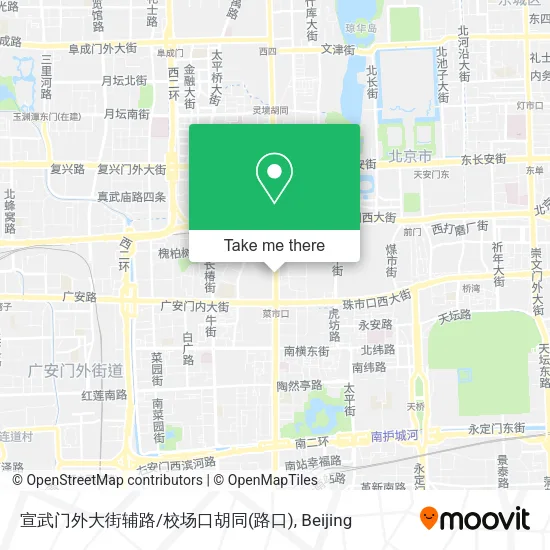 宣武门外大街辅路/校场口胡同(路口) map