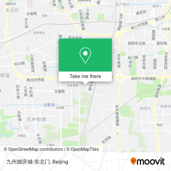 九州婚庆城-东北门 map