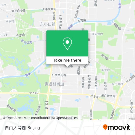 自由人网咖 map