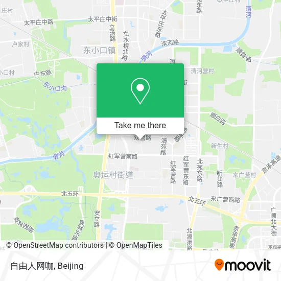 自由人网咖 map