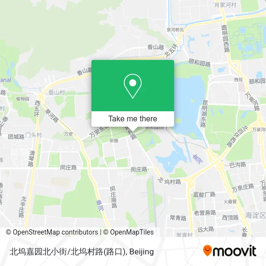 北坞嘉园北小街/北坞村路(路口) map