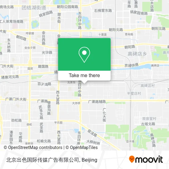 北京出色国际传媒广告有限公司 map