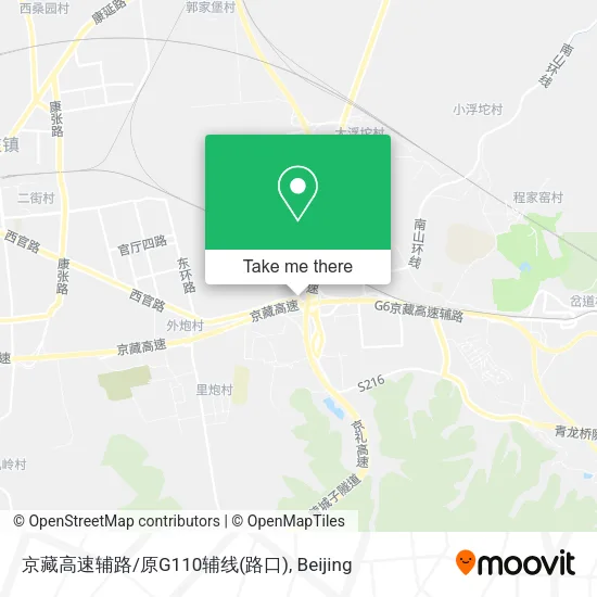 京藏高速辅路/原G110辅线(路口) map