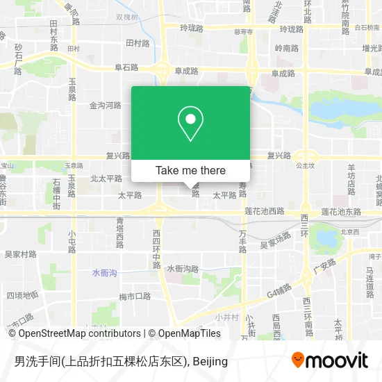 男洗手间(上品折扣五棵松店东区) map