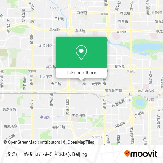贵姿(上品折扣五棵松店东区) map