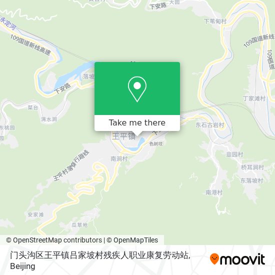 门头沟区王平镇吕家坡村残疾人职业康复劳动站 map