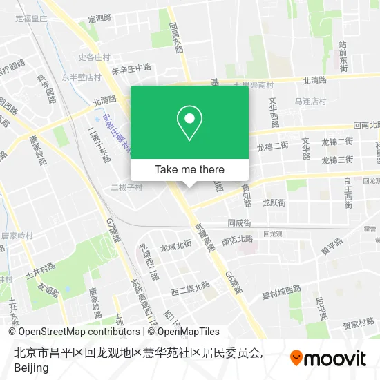 北京市昌平区回龙观地区慧华苑社区居民委员会 map