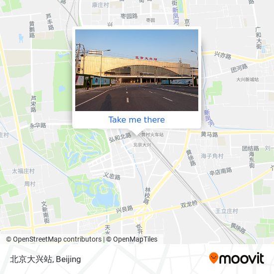 北京大兴站 map