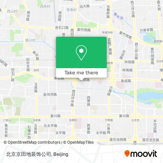 北京京田地装饰公司 map