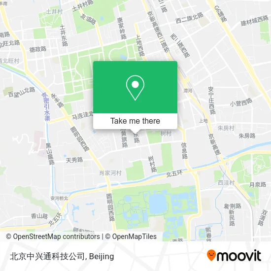 北京中兴通科技公司 map