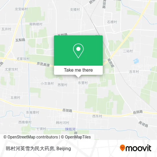 韩村河英雪为民大药房 map