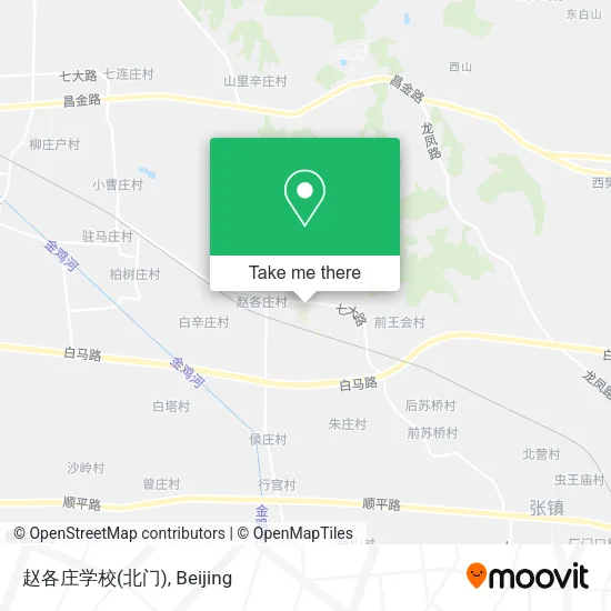 赵各庄学校(北门) map