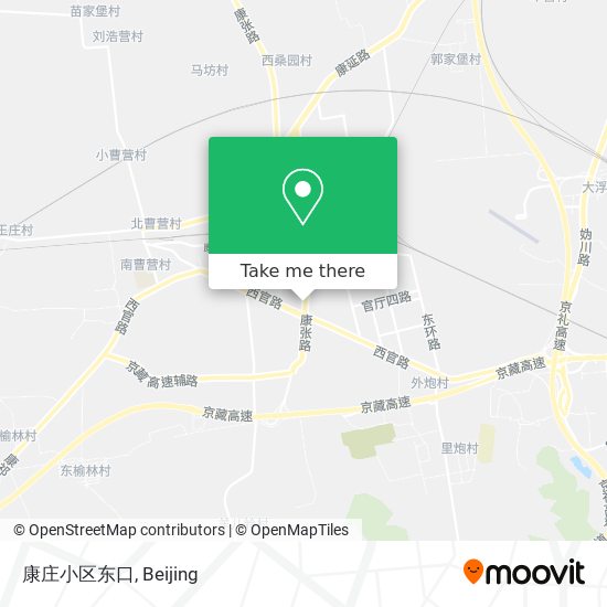 康庄小区东口 map