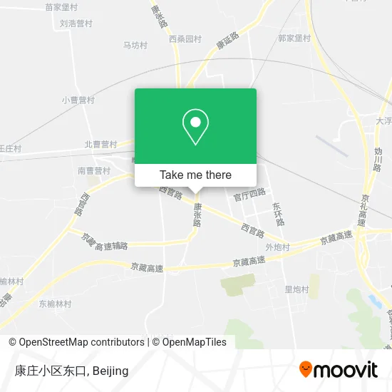 康庄小区东口 map
