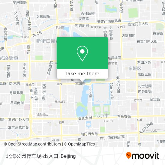 北海公园停车场-出入口 map
