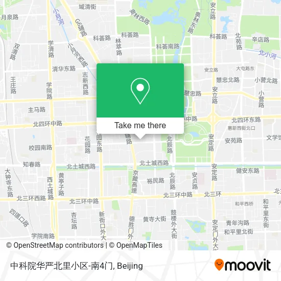 中科院华严北里小区-南4门 map