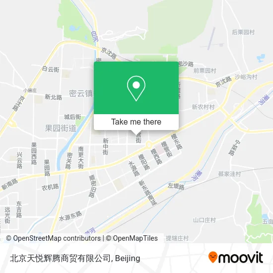 北京天悦辉腾商贸有限公司 map