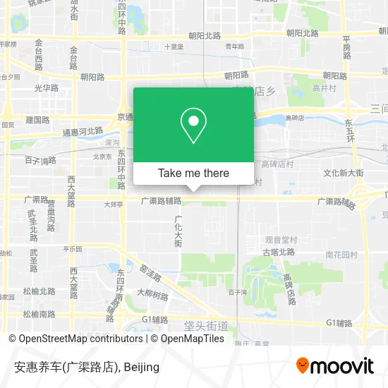 安惠养车(广渠路店) map