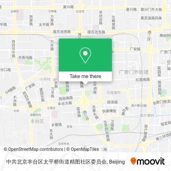 中共北京丰台区太平桥街道精图社区委员会 map