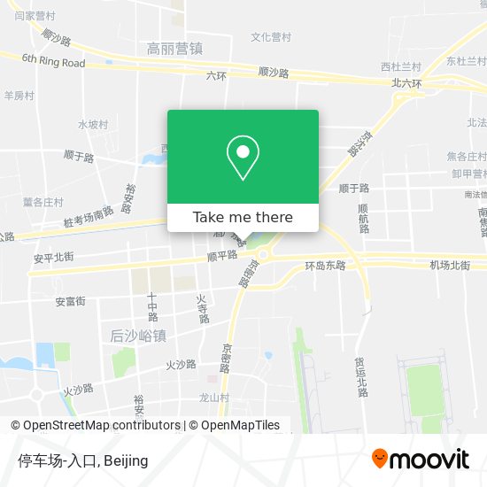 停车场-入口 map