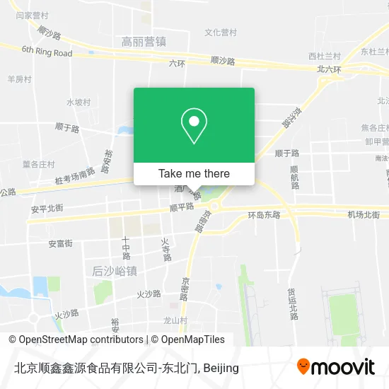北京顺鑫鑫源食品有限公司-东北门 map
