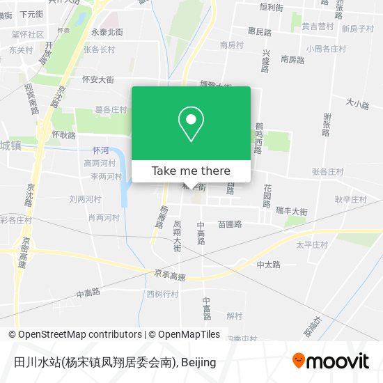 田川水站(杨宋镇凤翔居委会南) map