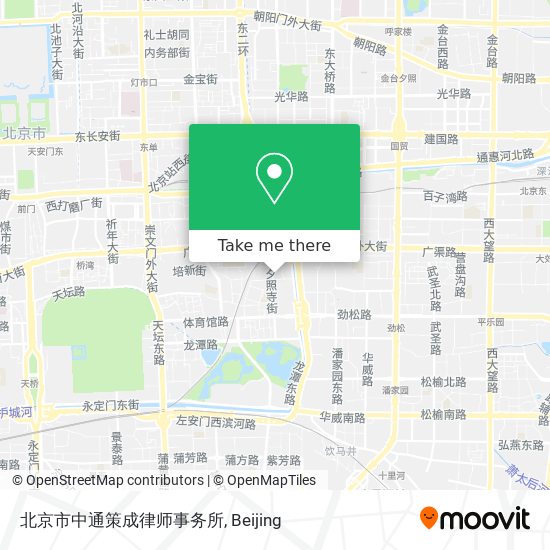 北京市中通策成律师事务所 map