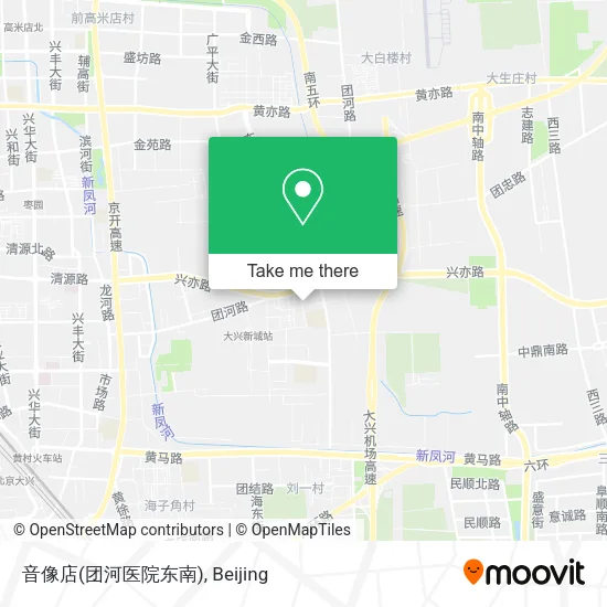 音像店(团河医院东南) map