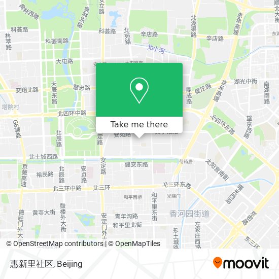 惠新里社区 map
