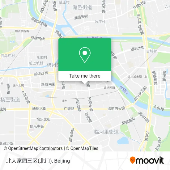 北人家园三区(北门) map
